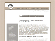 Tablet Screenshot of dcpsychotherapy.com